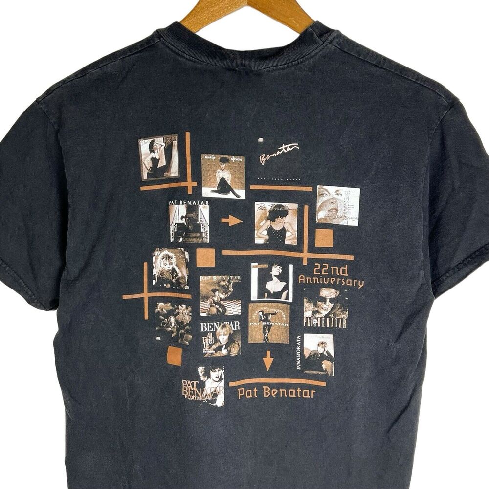 Vintage 2001 Pat Benatar 22nd Anniversary Concert Tour Shirt Tee Sz Medium Black